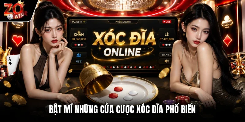 Bật mí những cửa cược xóc đĩa phổ biến