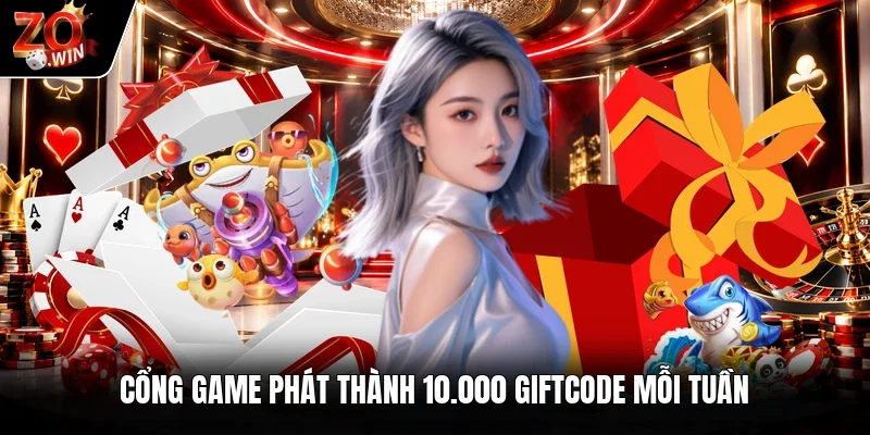 Cổng game phát thành 10.000 giftcode mỗi tuần