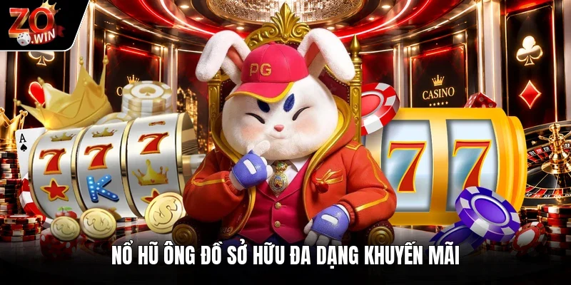 Nổ hũ ông đồ sở hữu đa dạng khuyến mãi