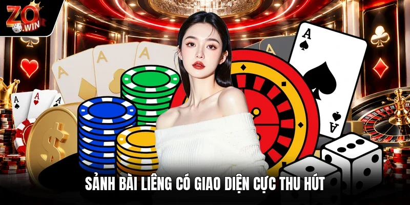 Sảnh bài liêng có giao diện cực thu hút